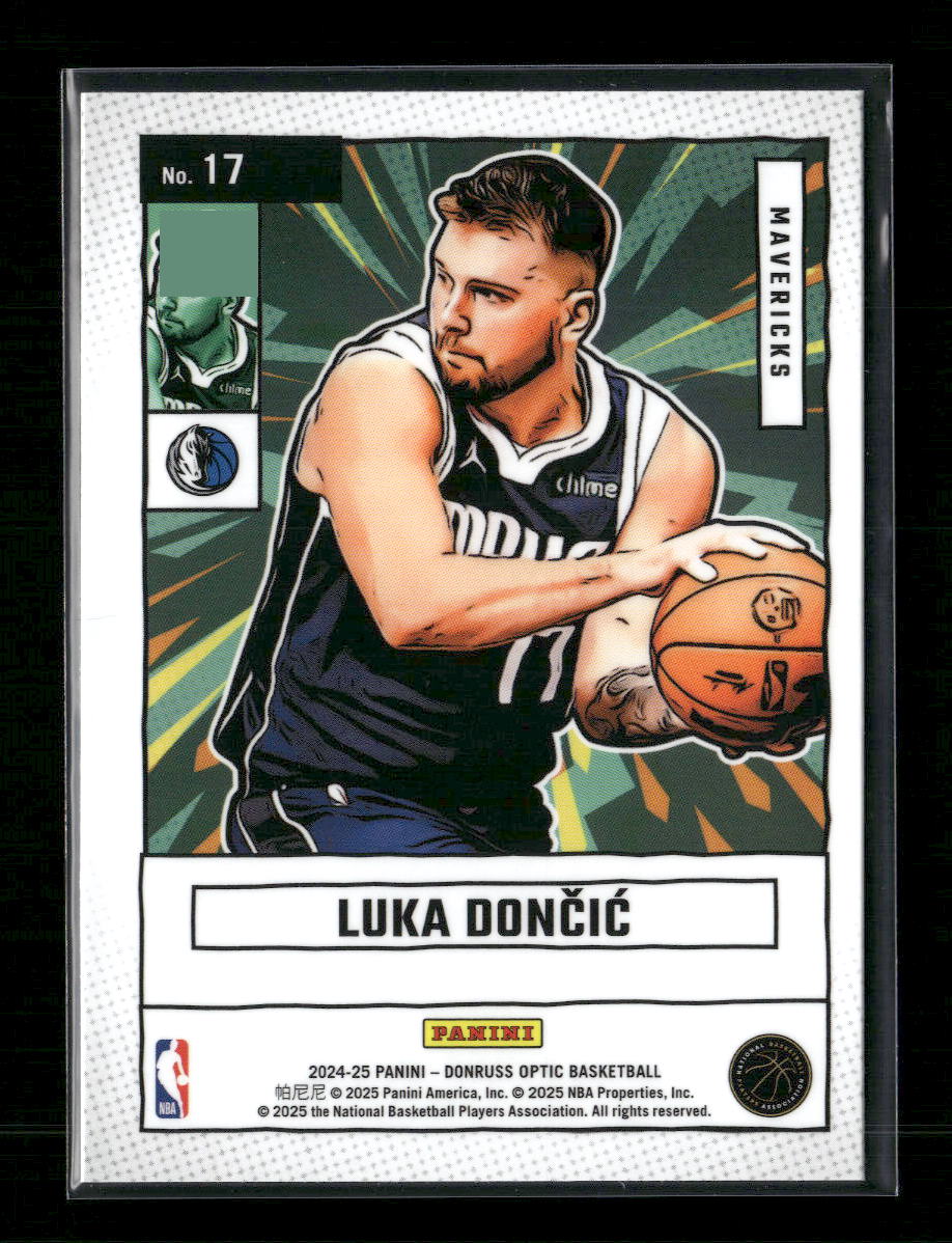 Luka Doncic 2024-25 Donruss Optic #17 Net Marvels