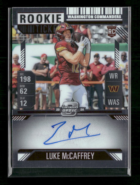 Luke McCaffrey 2024 Panini Contenders Optic #121