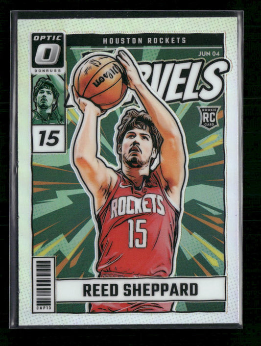 Reed Sheppard 2024-25 Donruss Optic #4 Net Marvels