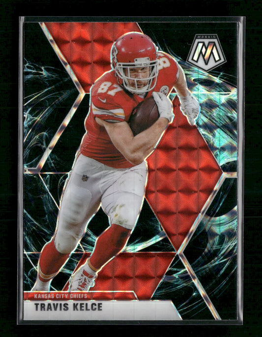 Travis Kelce 2020 Panini Mosaic #4 Prizm Genesis