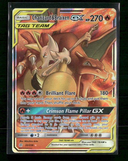 Charizard & Braixen GX SM - Cosmic Eclipse #22/236