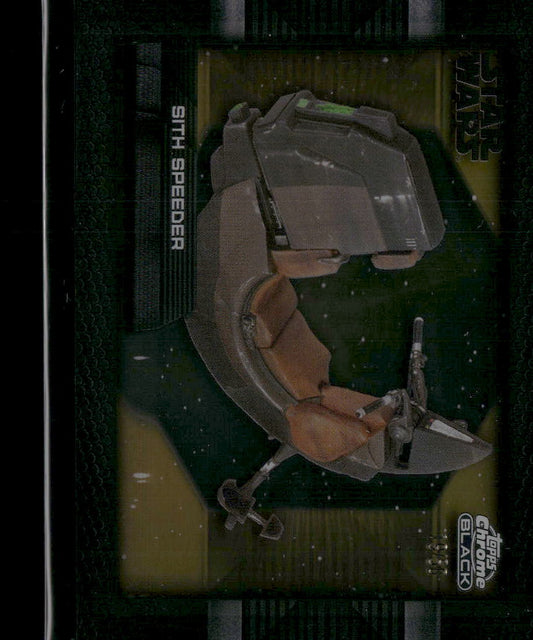 2024 Topps Chrome Black Star Wars Depths Of The Darkside Sith Speeder DD-15 /50