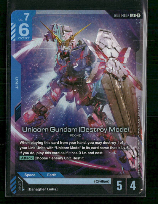 Unicorn Gundam (Destroy Mode) - Newtype Rising (GD01)