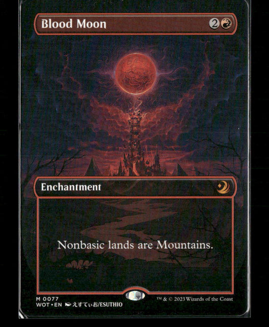 Blood Moon (Anime Borderless) Wilds of Eldraine: Enchanting Tales #77