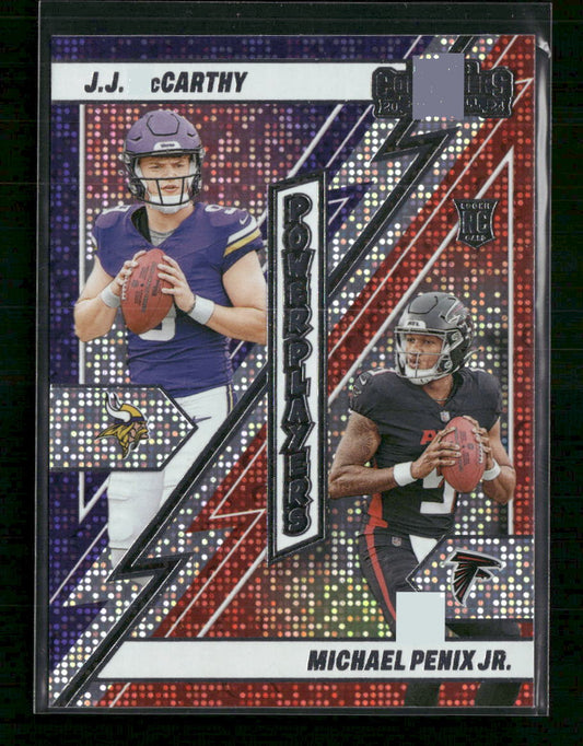 J.J. McCarthy / Michael Penix Jr. 2024 Panini Contenders #21 Power Players