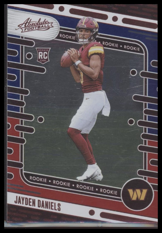 Jayden Daniels 2024 Panini Absolute #102 Red and Blue