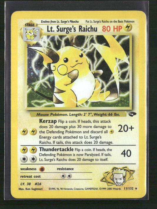 Lt. Surge's Raichu Gym Challenge #011/132