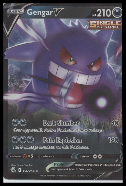 Gengar V SWSH08: Fusion Strike #156/264