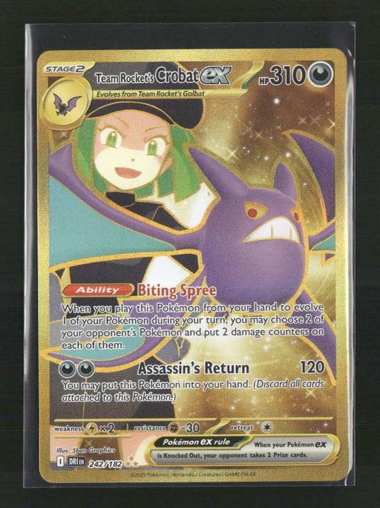 Team Rocket's Crobat ex SV10: Destined Rivals #242/182
