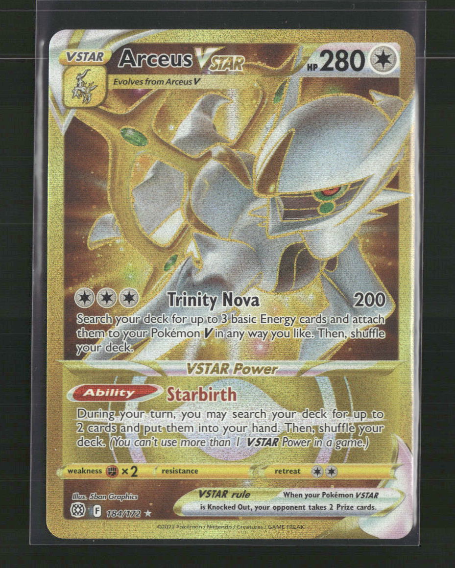 Arceus VSTAR (Secret) (184) SWSH09: Brilliant Stars #184/172
