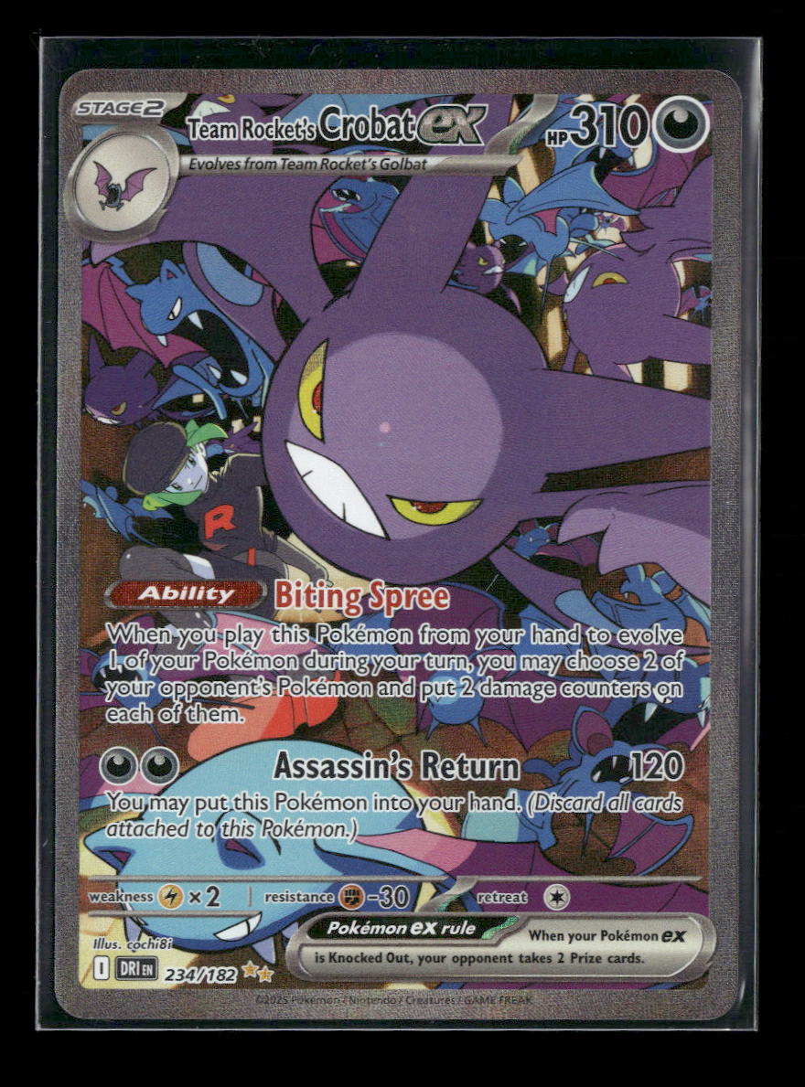Team Rocket's Crobat ex SV10: Destined Rivals #234/182