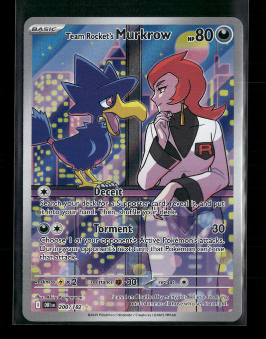 Team Rocket's Murkrow SV10: Destined Rivals #200/182