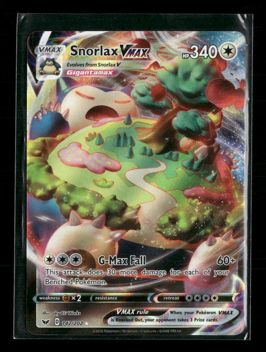 Snorlax VMAX SWSH01: Sword & Shield Base Set #142/202