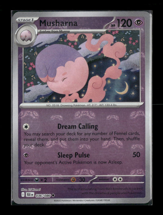 Musharna (Master Ball Pattern) SV: Black Bolt #036/086