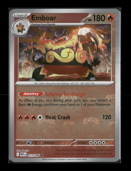Emboar (Master Ball Pattern) SV: White Flare #013/086