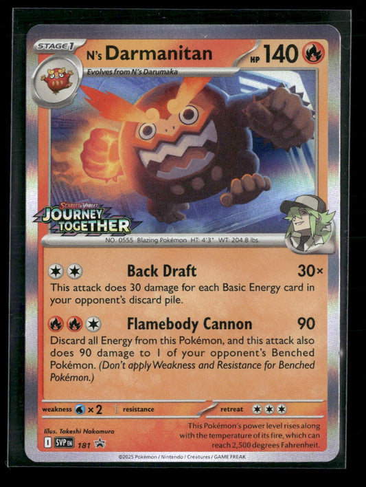 N's Darmanitan SV: Scarlet & Violet Promo Cards #181