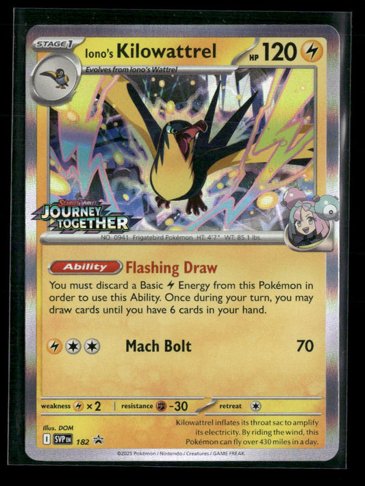 Iono's Kilowattrel SV: Scarlet & Violet Promo Cards #182