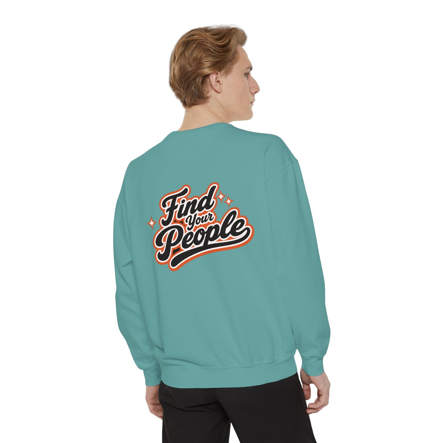 Find Your People Sweatshirt — ORB Trading Cards Retro Graphic Crewneck