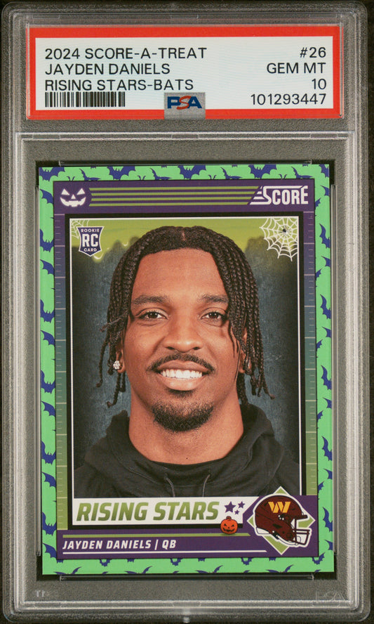 Jayden Daniels 2024 Panini Score-A-Treat Rising Stars #26 PSA 10