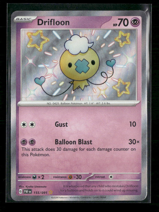 Drifloon SV: Paldean Fates #155/091