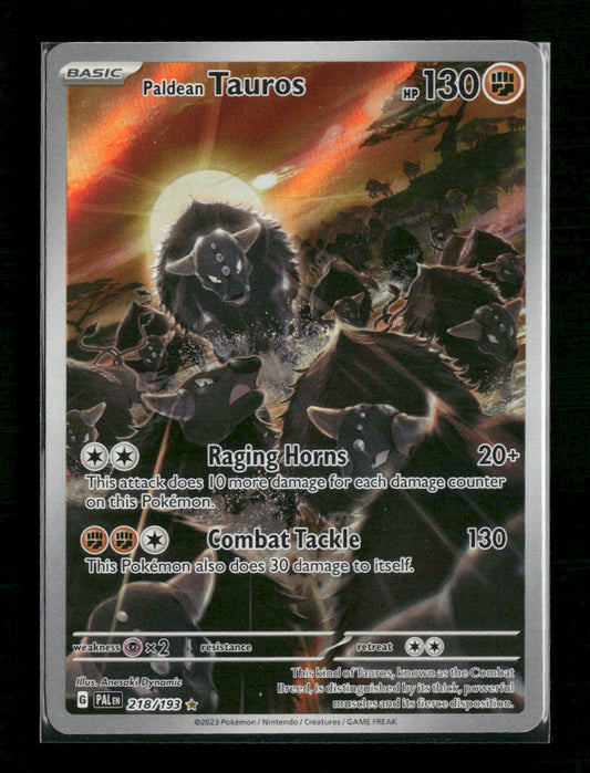 Paldean Tauros SV02: Paldea Evolved #218/193