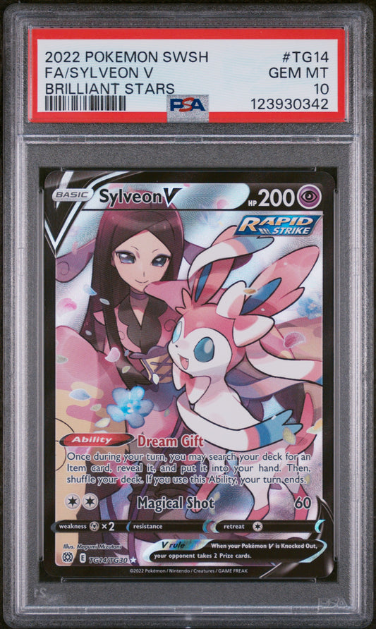Sylveon V 2022 Pokemon Brilliant Stars #TG14 PSA 10