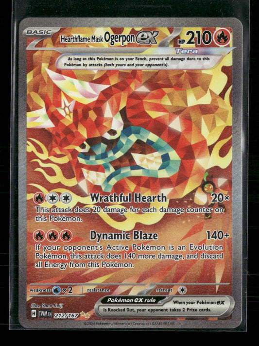 Hearthflame Mask Ogerpon ex SV06: Twilight Masquerade #212/167