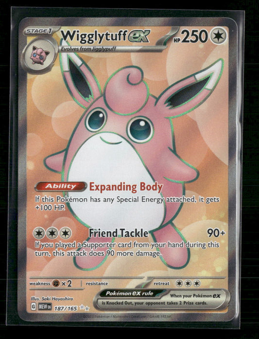 Wigglytuff ex SV: Scarlet & Violet 151 #187/165