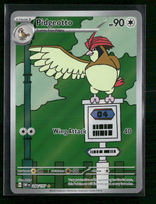 Pidgeotto SV03: Obsidian Flames #208/197
