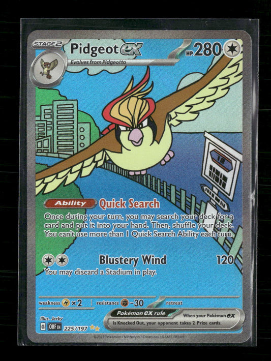 Pidgeot ex SV03: Obsidian Flames #225/197