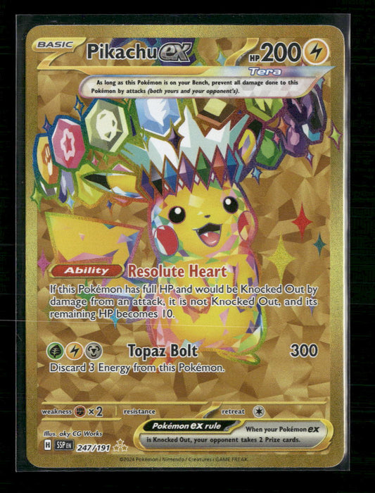 Pikachu ex SV08: Surging Sparks #247/191