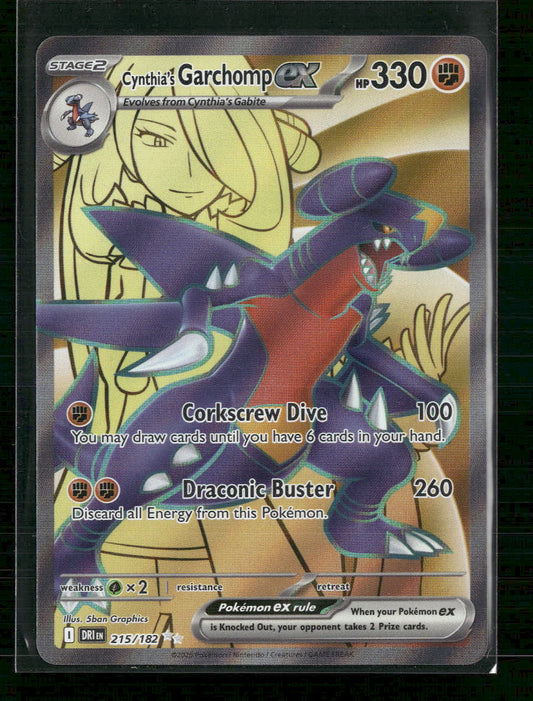 Cynthia's Garchomp ex SV10: Destined Rivals #215/182