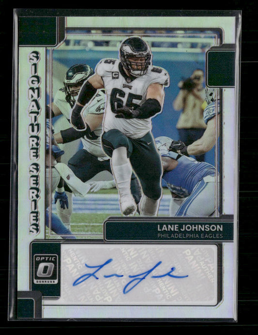 Lane Johnson 2022 Donruss Optic #SS-LJ Signature Series Holo