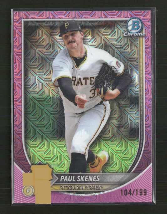 Paul Skenes 2025 Bowman #30 Purple Pattern #/199