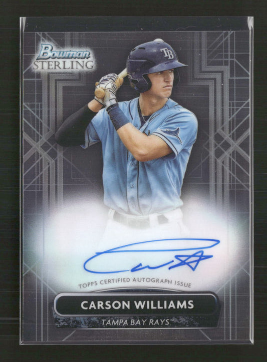 Carson Williams 2022 Bowman Sterling #PA-CW Prospect Autographs