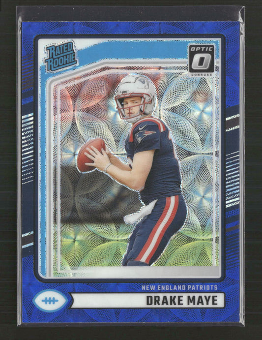 Drake Maye 2024 Donruss #379 Blue