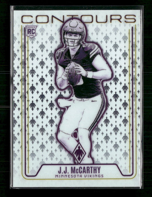 J.J. McCarthy 2024 Panini Phoenix #CON-JMY Contours