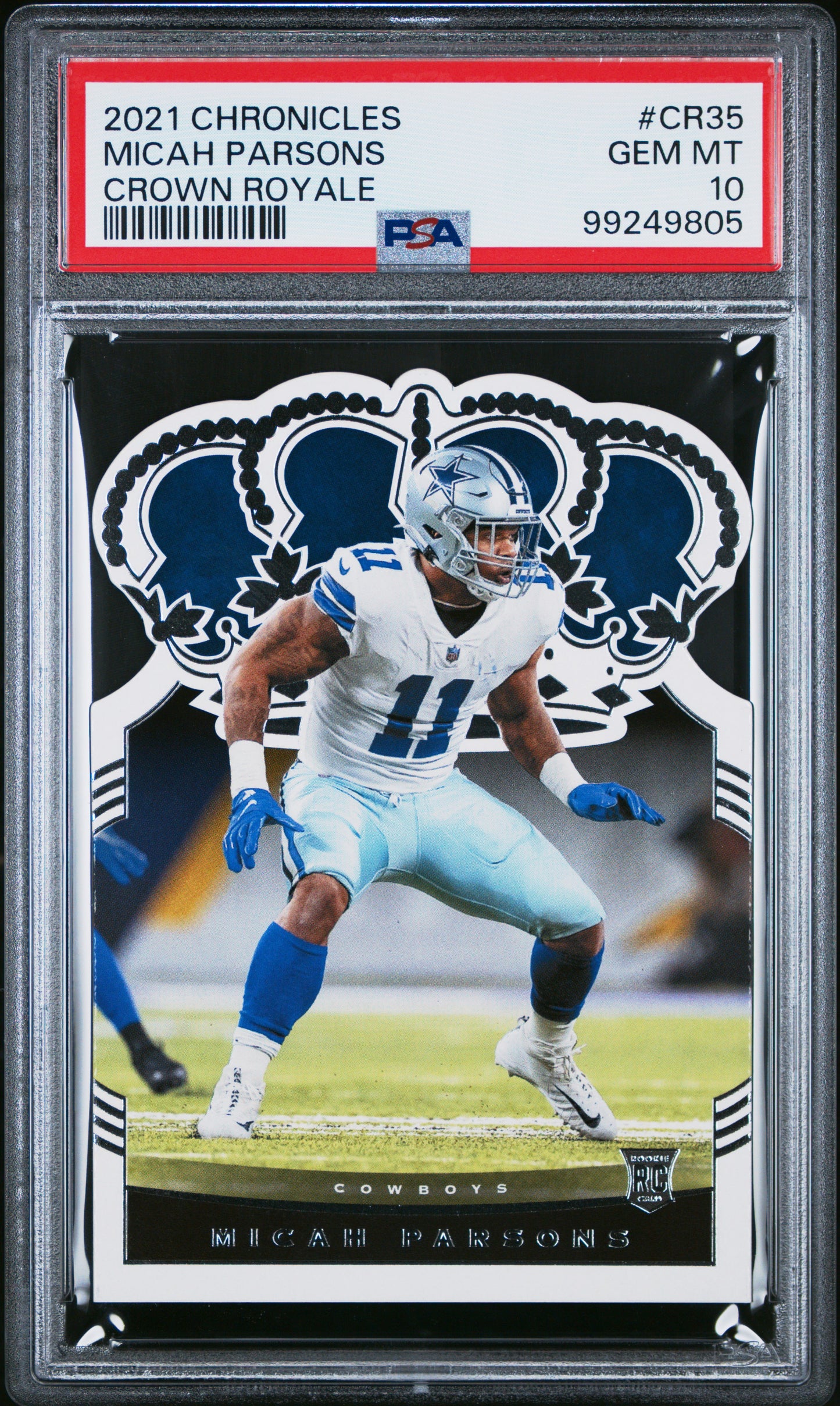 Micah Parsons 2021 Panini Chronicles Crown Royale #CR35 Crown Royale PSA 10