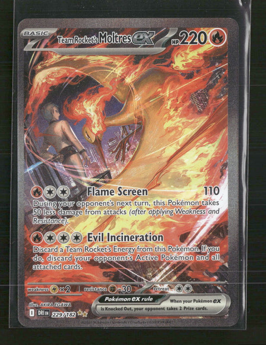 Team Rocket's Moltres ex SV10: Destined Rivals #229/182