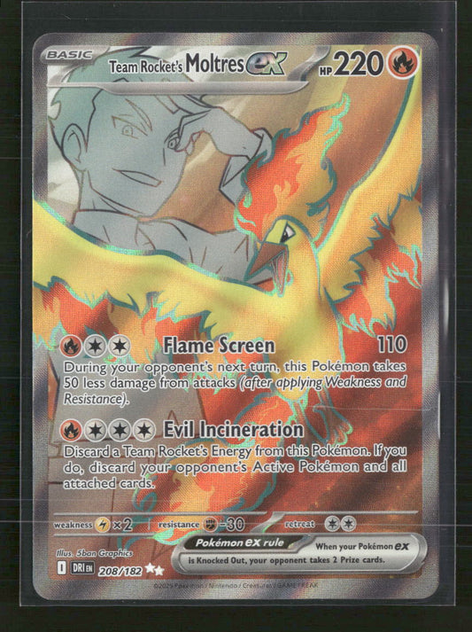 Team Rocket's Moltres ex SV10: Destined Rivals #208/182