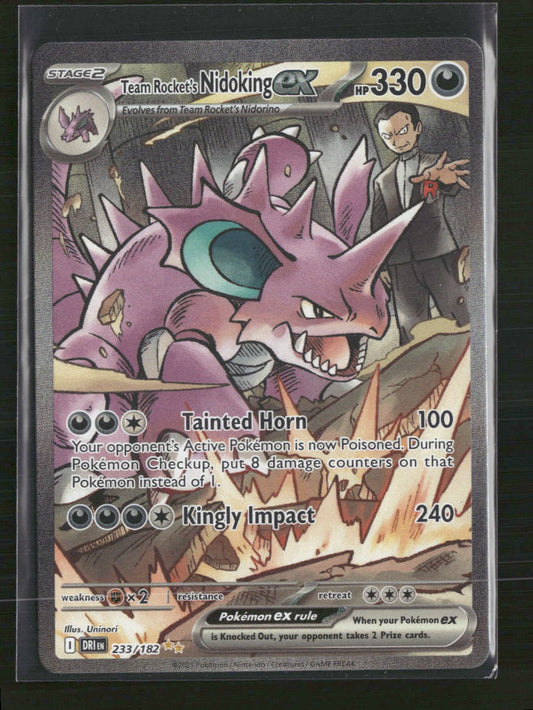 Team Rocket's Nidoking ex SV10: Destined Rivals #233/182