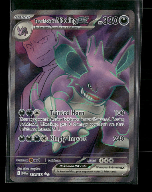 Team Rocket's Nidoking ex SV10: Destined Rivals #216/182
