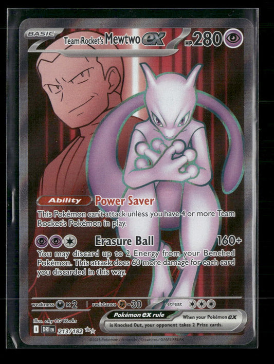 Team Rocket's Mewtwo ex SV10: Destined Rivals #213/182