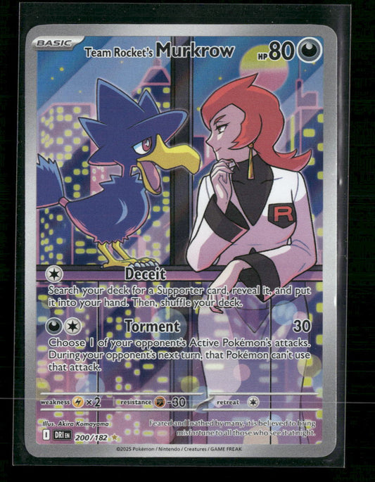 Team Rocket's Murkrow SV10: Destined Rivals #200/182