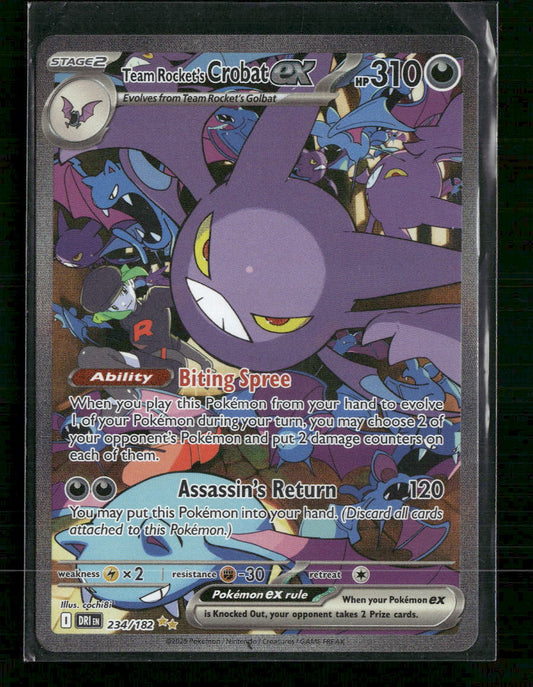 Team Rocket's Crobat ex SV10: Destined Rivals #234/182
