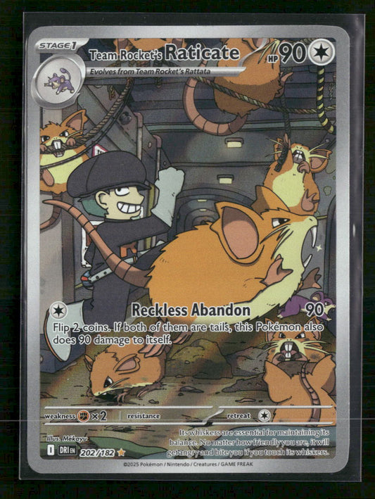 Team Rocket's Raticate SV10: Destined Rivals #202/182