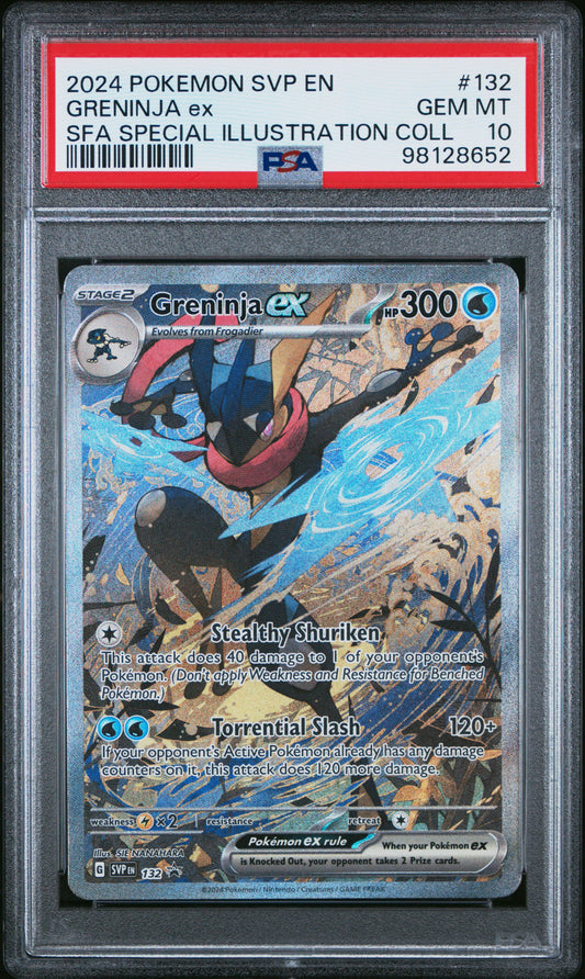 Greninja Ex 2024 Svp #132 SFA Special Illustration Coll PSA 10