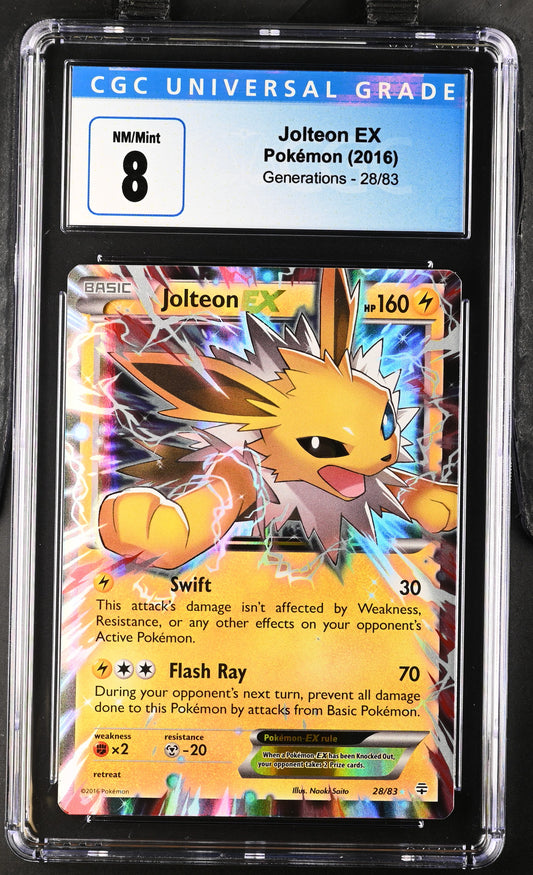 Jolteon EX 2016 Generations #28/83 CGC 8