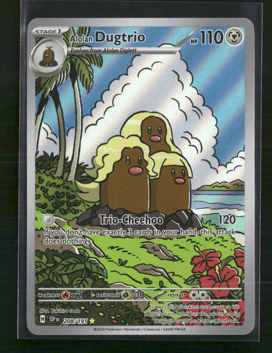 Alolan Dugtrio SV08: Surging Sparks #208/191