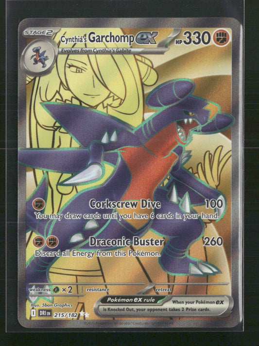 Cynthia's Garchomp ex SV10: Destined Rivals #215/182